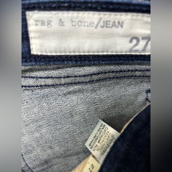 Rag & bone dark denim wash jeans skinny size 27 - Picture 4 of 6